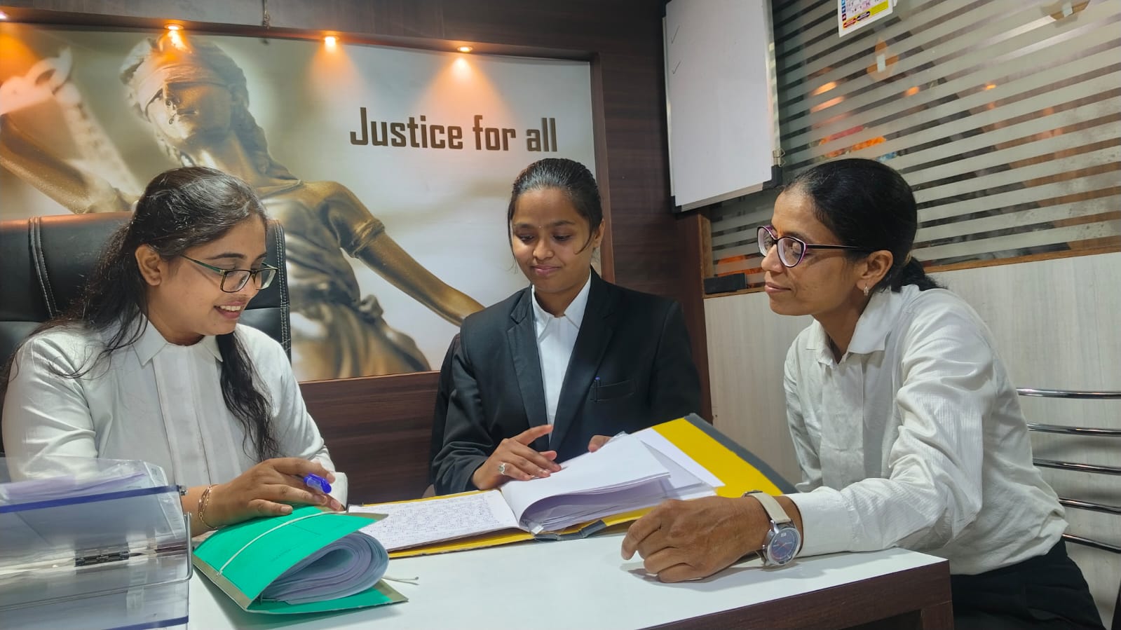Indrajit Dongre & Associates legal team at work in the Kasba Peth office, Pune